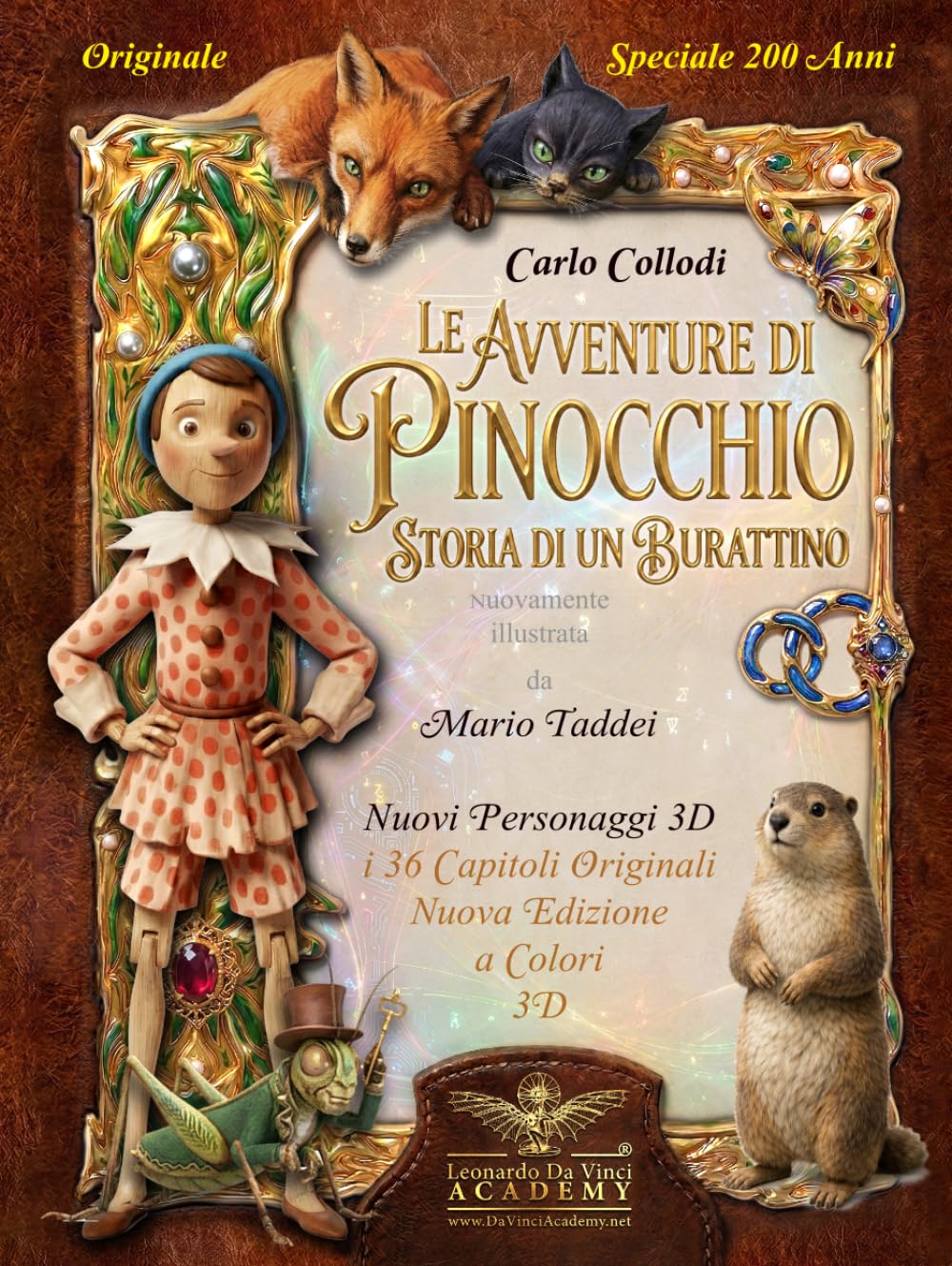 Le Avventure di Pinocchio - Storia di un burattino: La vera storia di Pinocchio, i 36 capitoli originali illustrati con 200 nuove immagini a colori in ... sulla realizzazione e sulla storia del libro