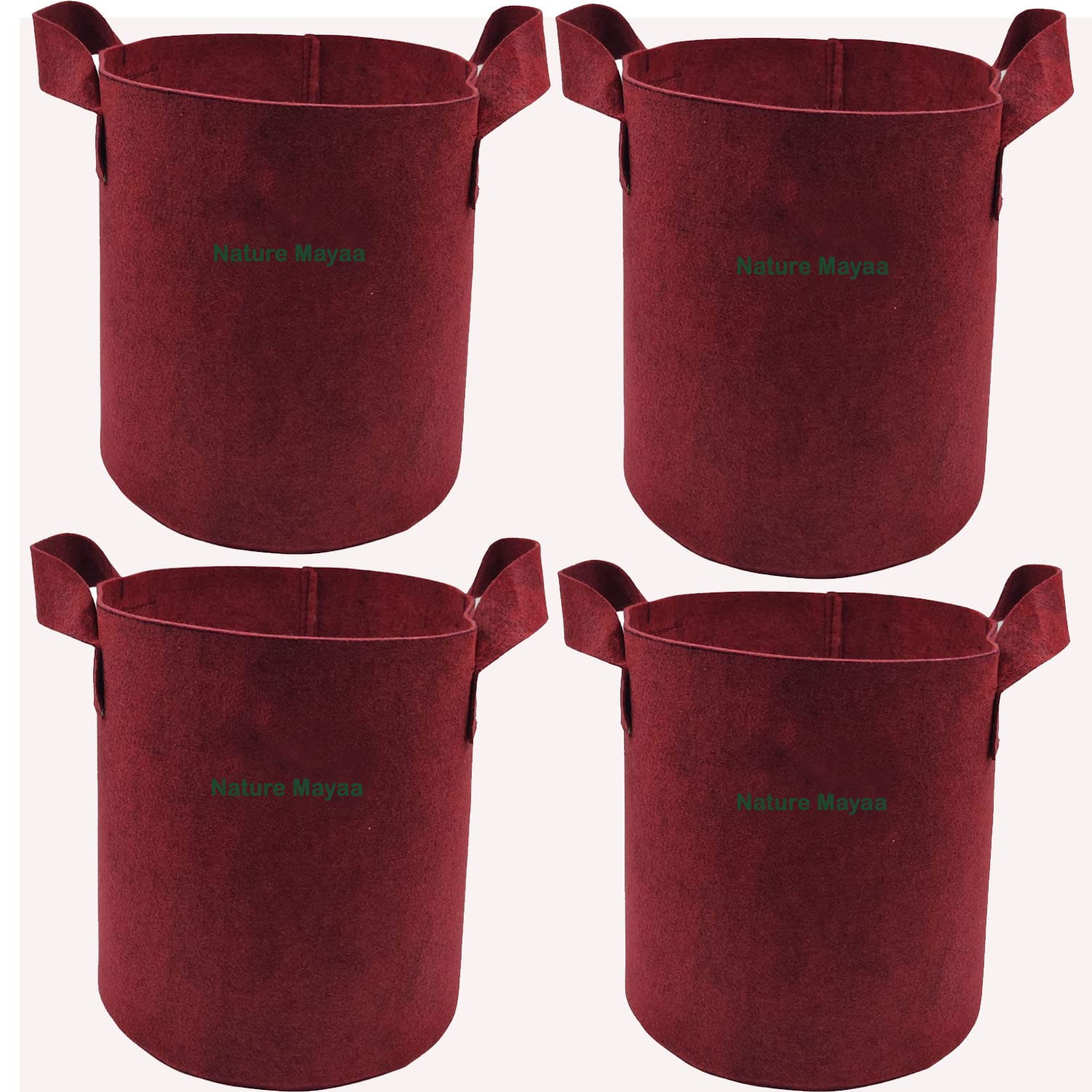 Nature Mayaa Air Pruning Geo Fabric Grow Bags, Size 12x12 Inches 400 GSM Heavy Duty | for Growing Vegetables, Fruits, Flowers & Herbs in Home, Terrace, Balcony || Pack of 4 Bags (B0BTX8XDGB) Amazon Price History, Amazon Price Tracker