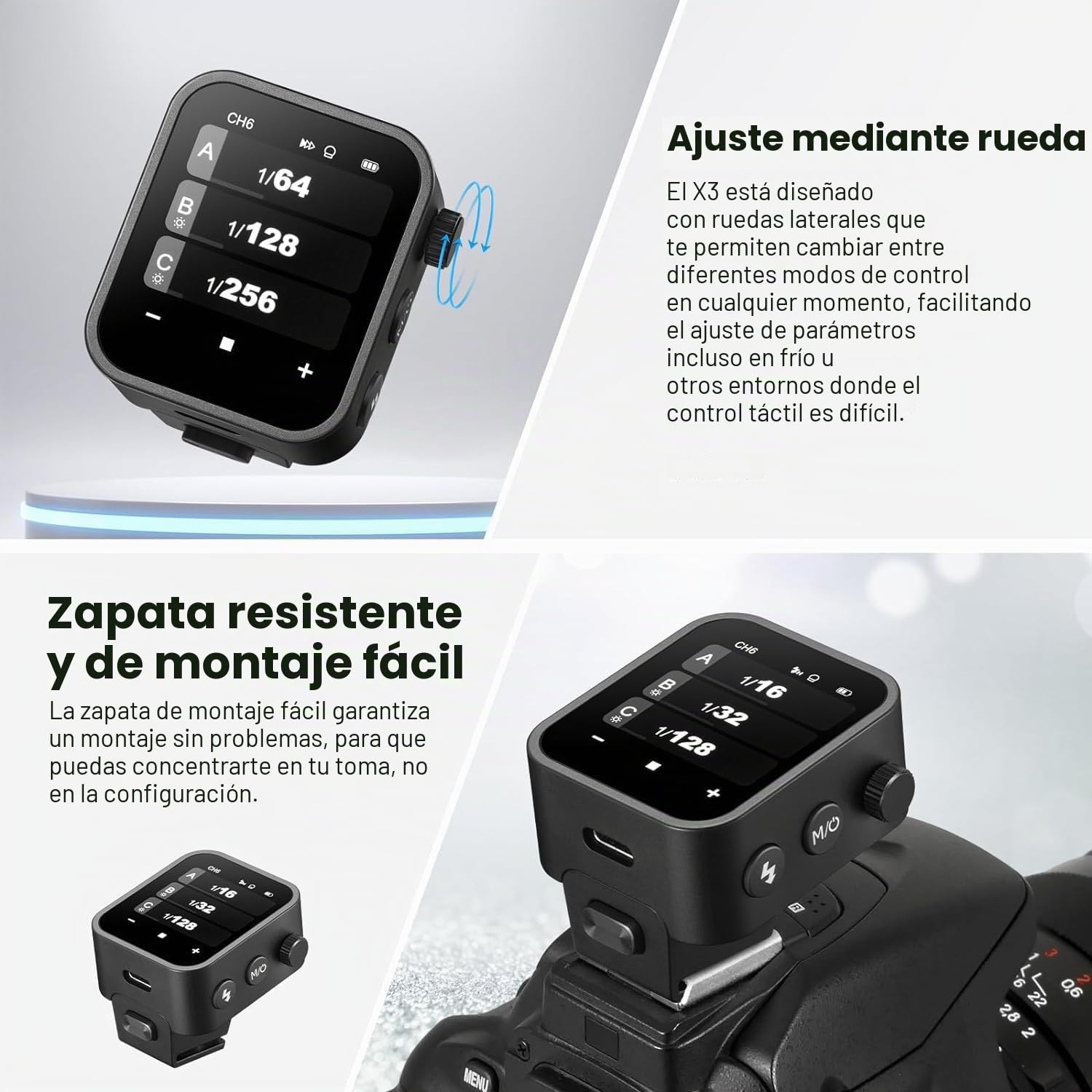 Godox X3S x3s x3-s Disparador de Flash inalámbrico TTL Compatible con cámara Sony Transmisor de Flash con Pantalla táctil OLED (GODOX Xpro-S/XProII-S/X2T-S/versión actualizada)