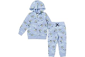 Toddler and Big Kid Fleece Zip Up Hoodie and Joggers Set