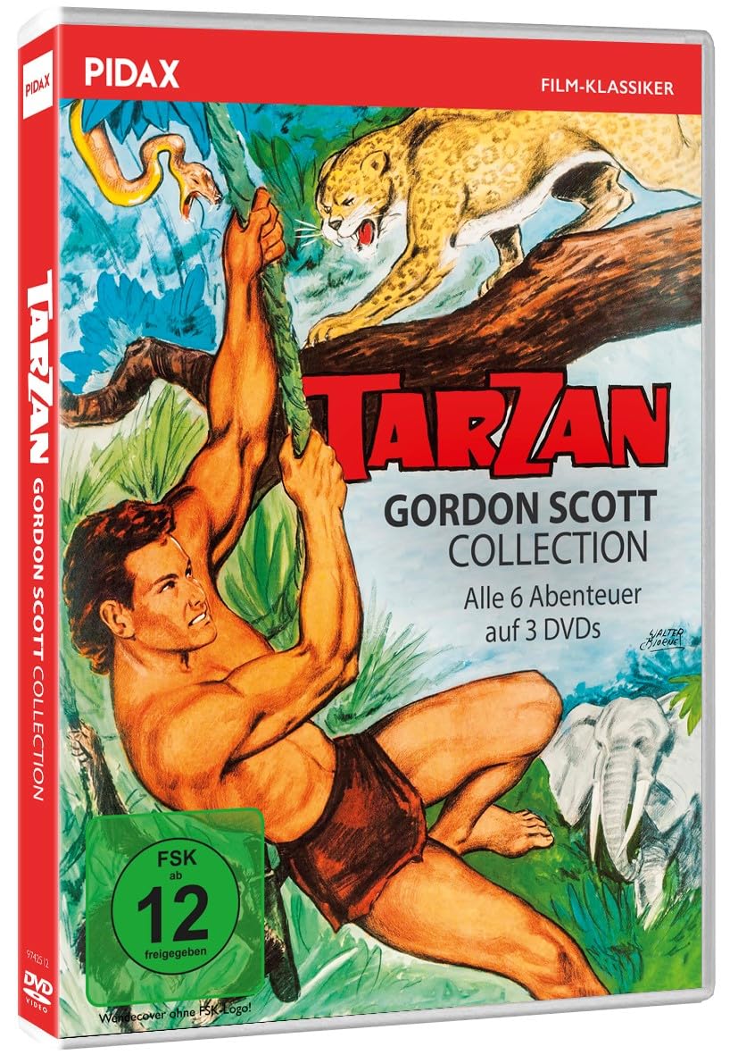 Tarzan - Gordon Scott Collection / Alle 6 Tarzan Abenteuer mit Gordon Scott in einer Sammlung (Pidax Film-Klassiker)