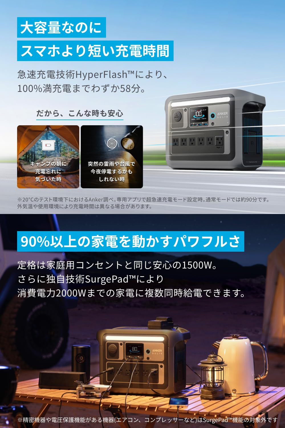 Anker Solix C1000 Portable Power Station ダークグレーサムネイル3