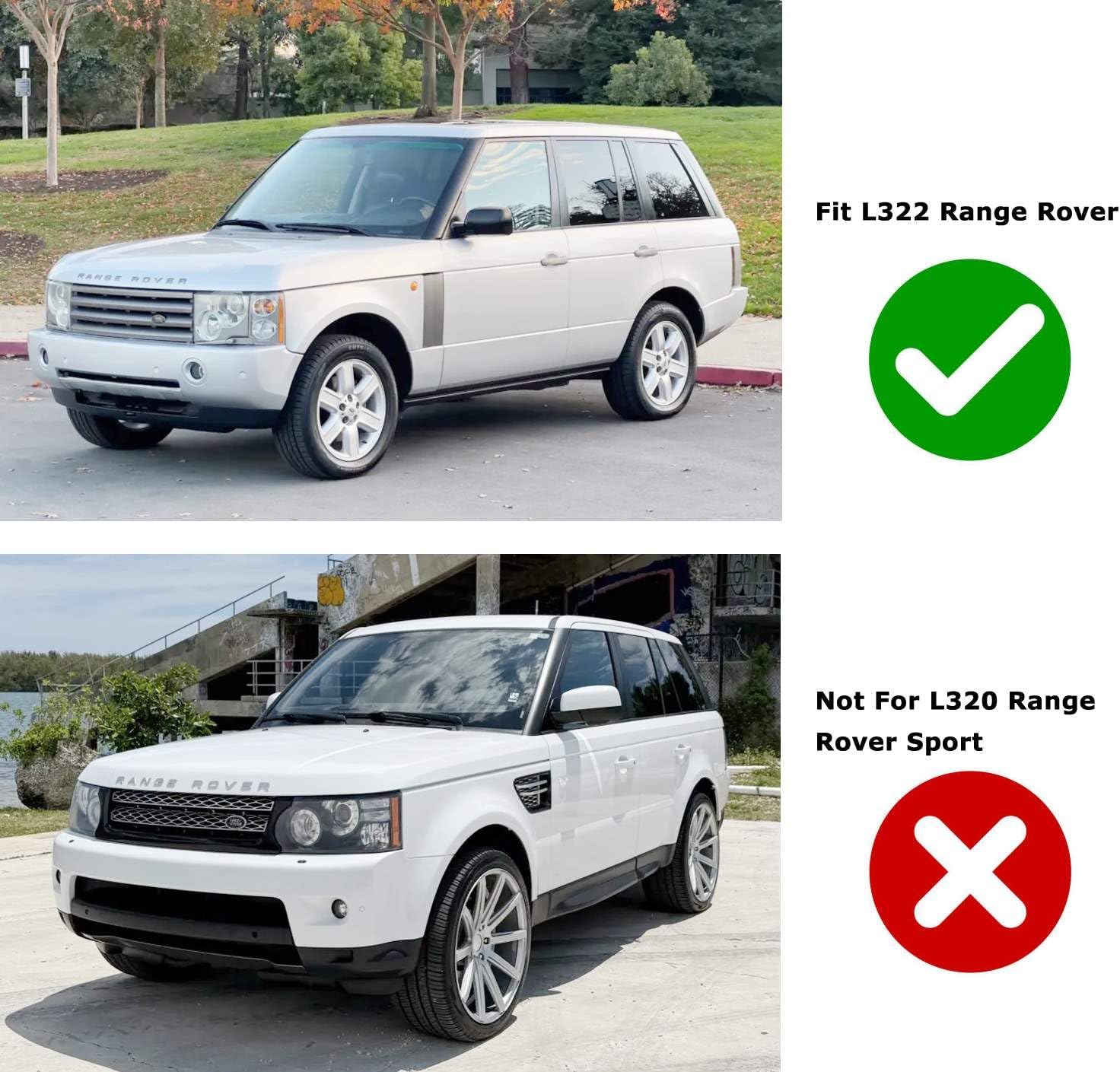 iJDMTOY Super Bright Xenon White 18-SMD Full LED License Plate Light Kit Compatible With Land Rover 2003-2012 Range Rover L322