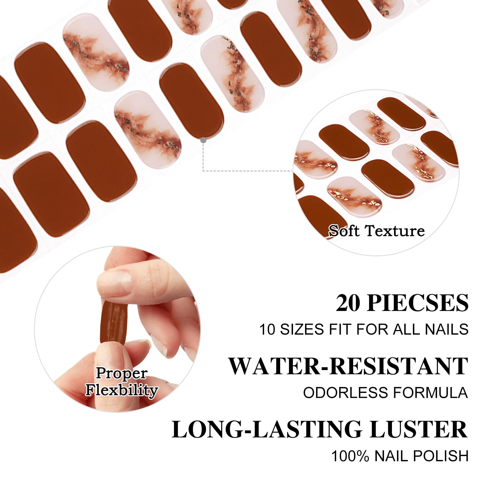 Semi Cured Gel Nail Wraps - Image 2