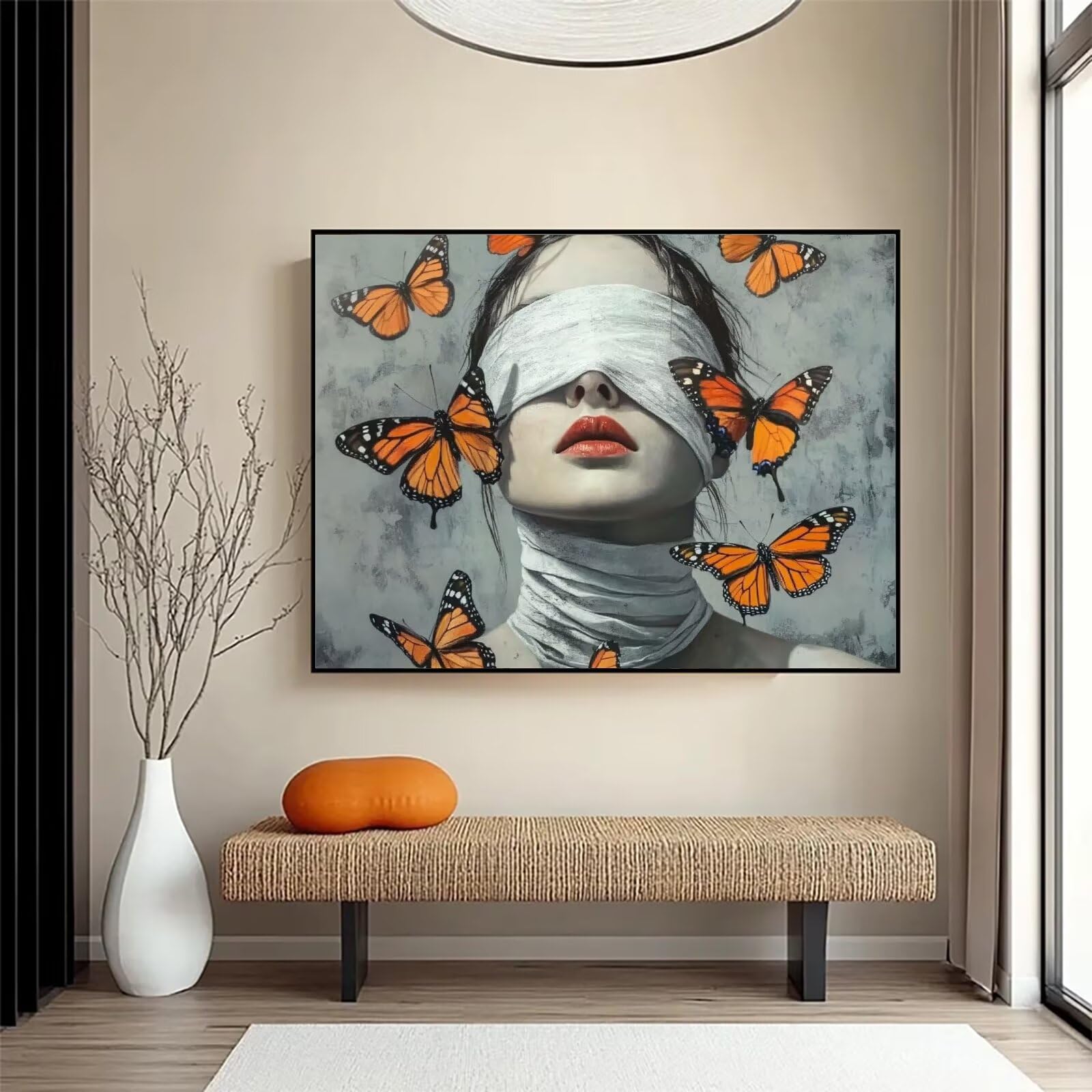 Diamond Painting Schmetterl, 5D Diamond Painting Erwachsene 70x90cm qw1-627