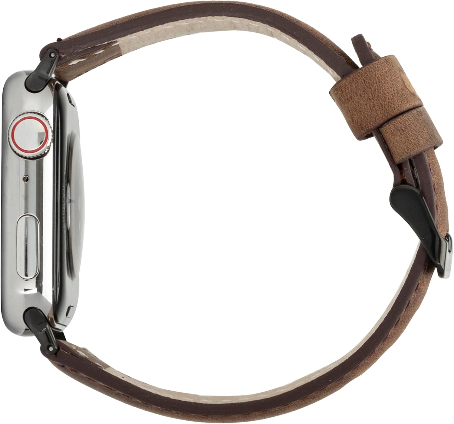 BLACKBROOK Classic Premium Leather Band compatible with Apple Watch 42mm / 44mm / 45mm, Full Grain Genuine Leather Replacement Strap