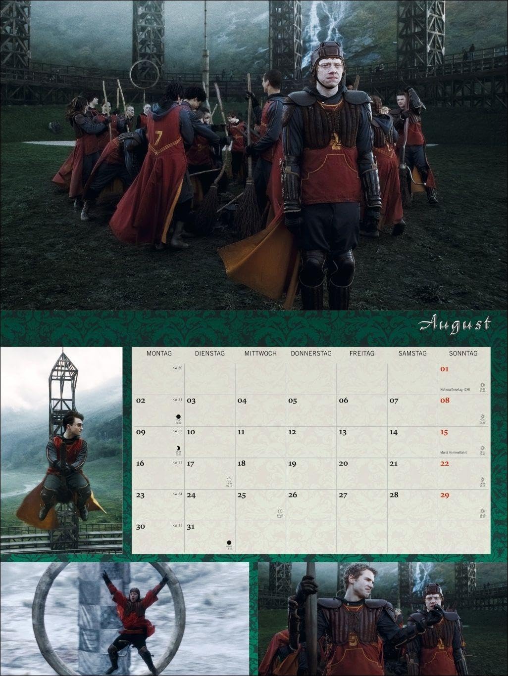 Harry Potter Broschur XL Kalender 2027: Wandkalender mit fesselnden Filmszenen aus den Harry Potter-Filmen. Broschürenkalender 2027 mit Poster zum Heraustrennen.