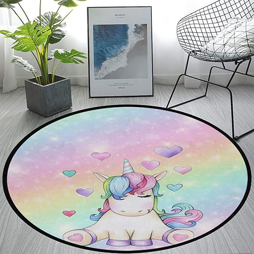 Alfombra redonda antideslizante grande para sala de estar y dormitorio, moderna de microfibra suave, lavable a máquina, decoración del hogar, 3 pies