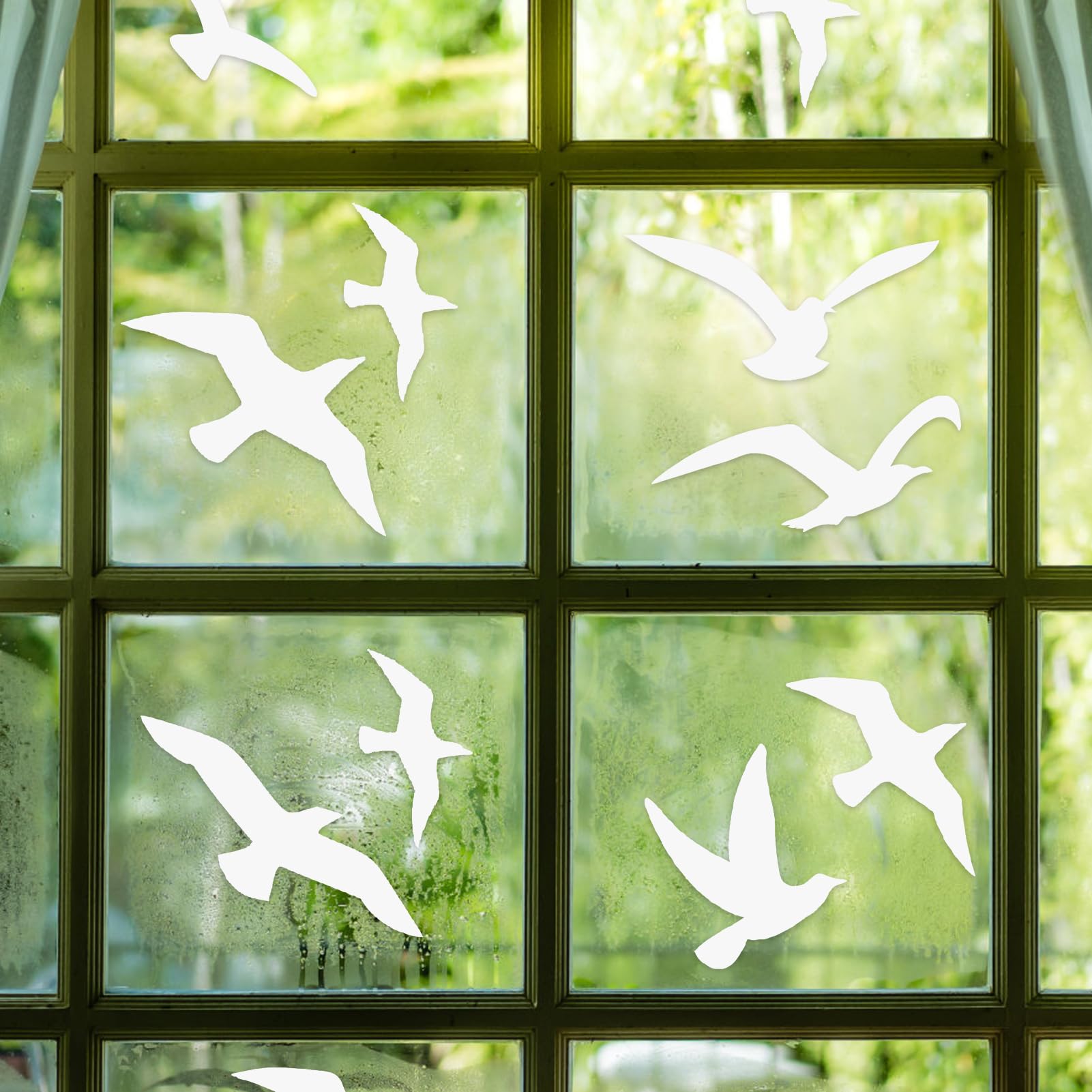 Adesivi Anti Collisione Uccelli Gardigo - Pellicola Per Vetri Finestre, 5 Pezzi Per Proteggere Gli Uccelli - Foto 8