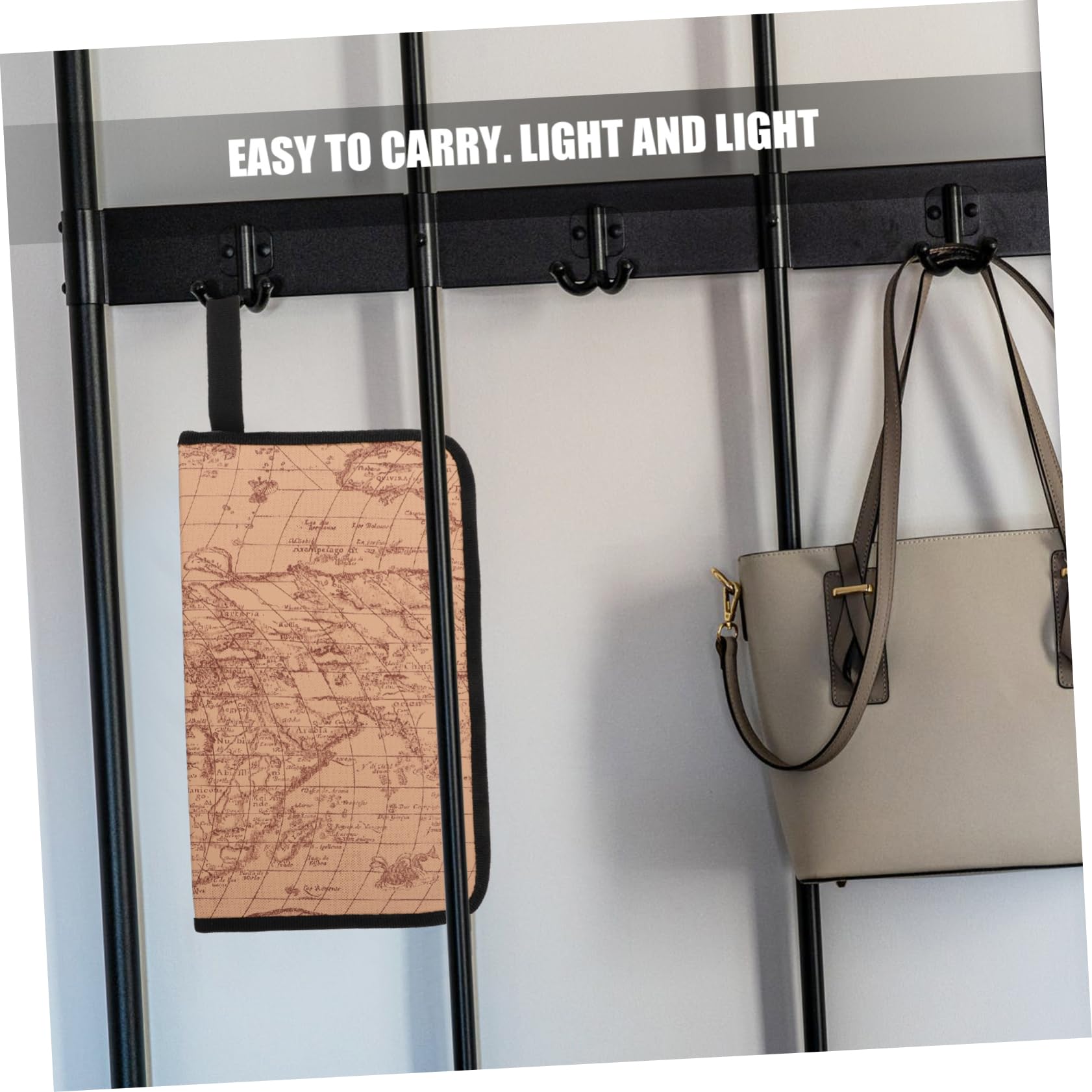 SOLUSTRE Dvd Storage Case Capacity Zipper CD Holder Disc Storage Bag for Travel and Home Use Organizer for and Dvds World Map Design