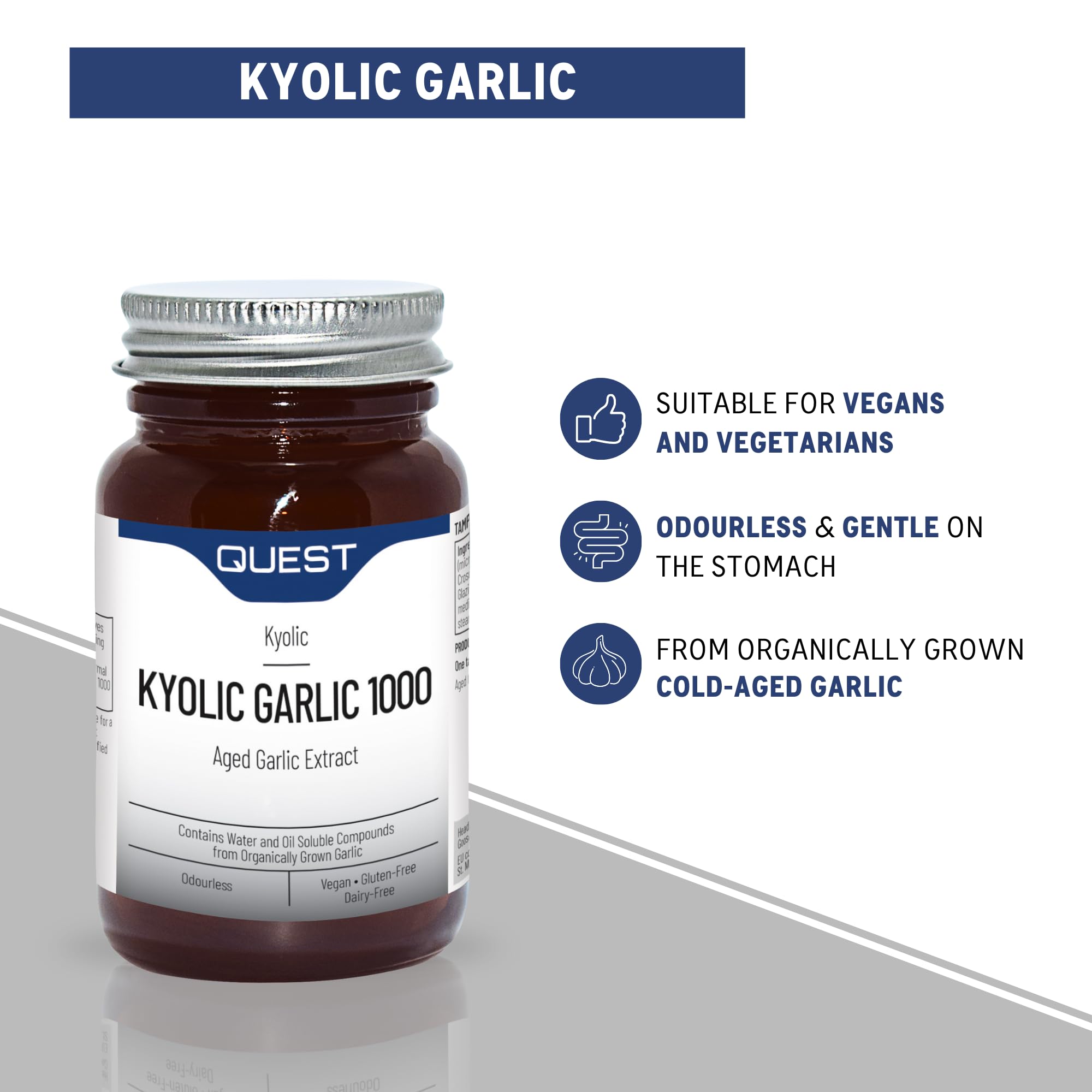 Quest Suche Kyolic Knoblauch 1000mg 60 Tabletten, 100 g