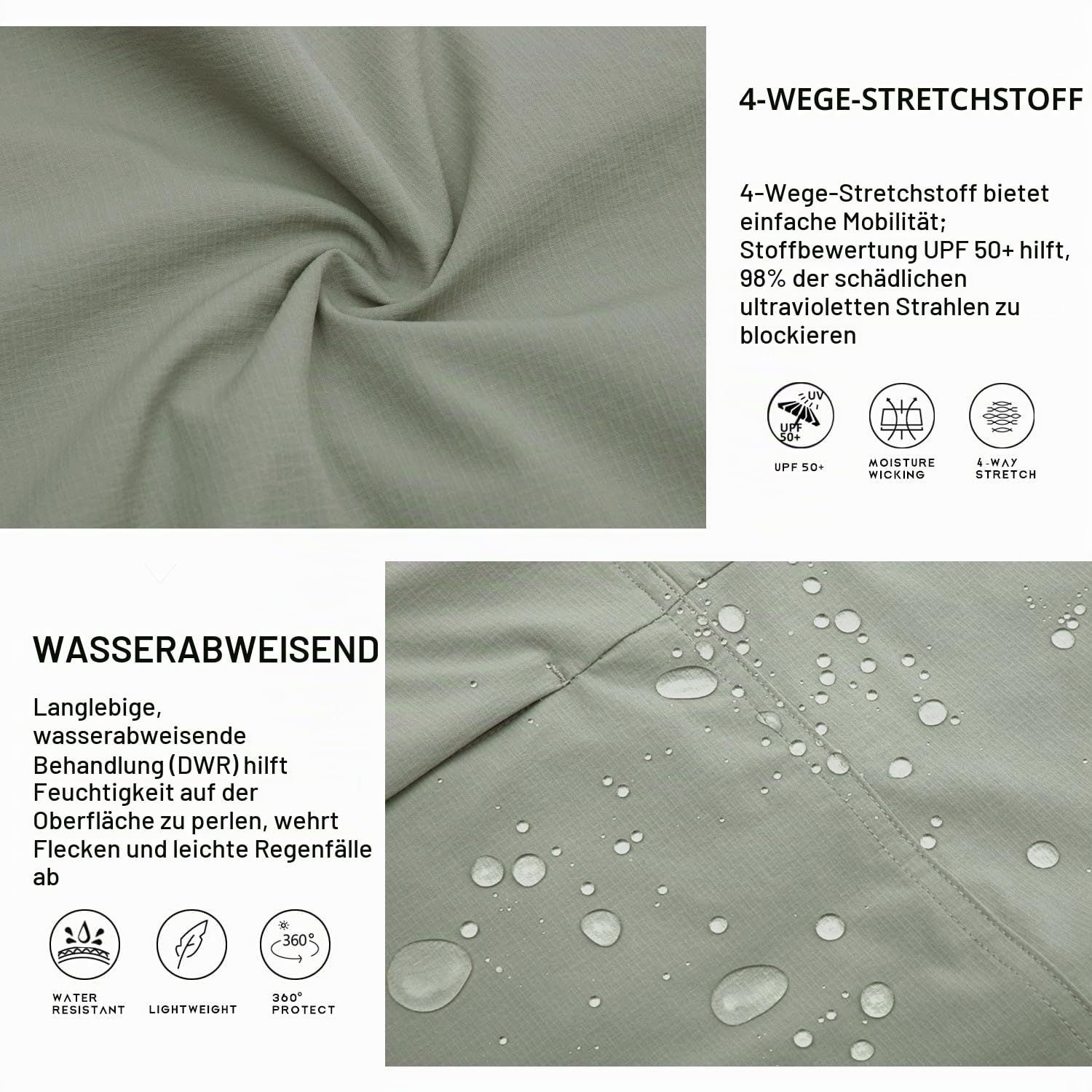 WILLIT Damen Skort Sportrock Golfrock Freizeit UPF 50+ Schnelltrockner Outdoor Wandern mit Taschen