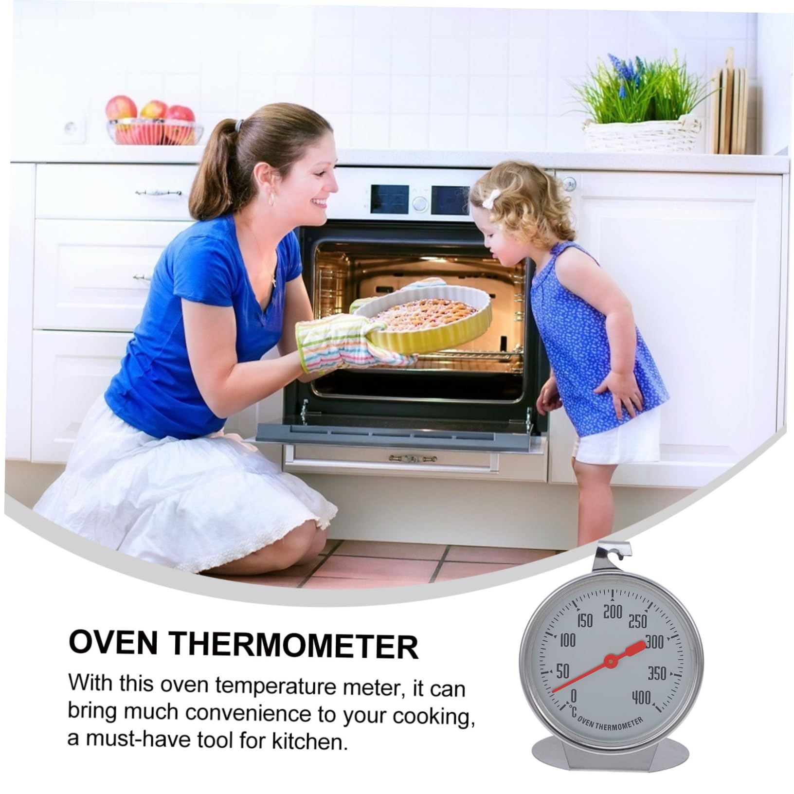 NAMOARLY Professional Chef Thermometer Instant Read Oven Thermometer Smooth Surface for Safe Use