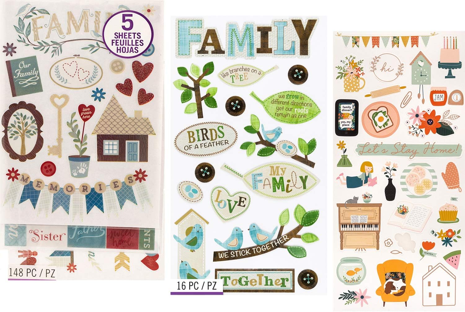 Family Tree Stickers for Scrapbooking Sticker Set for Use