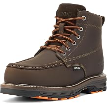 NINGO Steel Toe Work Boots for Men, Non Slip Mens Safety Moc Toe Work Shoes