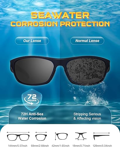 Miniatura 5 de SKYWAY Gafas de sol deportivas polarizadas de béisbol para hombre, lentes ligeras flotantes para mujeres, atletismo, correr, ciclismo, lentes grises