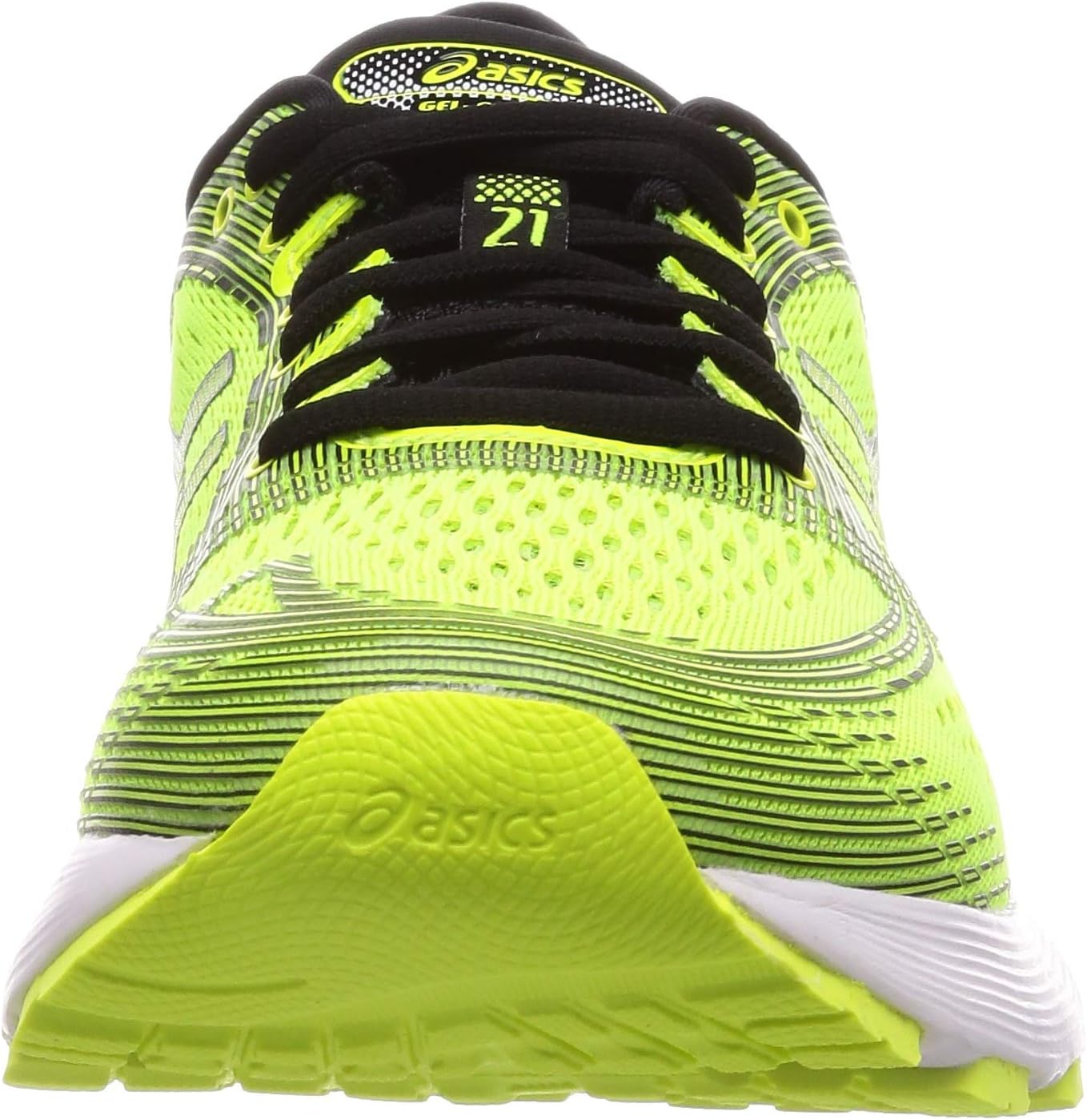 ASICS Men's Running Shoes, Safety Yellow/Black, 6.5 UK