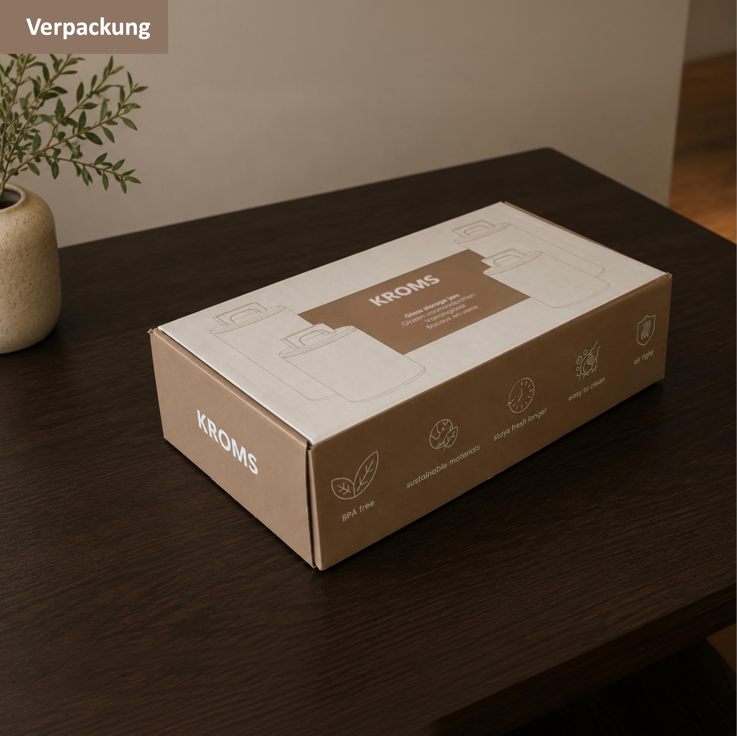 Vorratsdosen mit Deckel luftdicht – Vorratsgläser mit Akaziendeckel Set 4er 1000 ml & 1600 ml – Vorratsgläser mit Deckel luftdicht – Aufbewahrungsbox Küche für Pasta, Reis und Lebensmittel