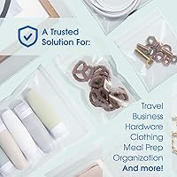 Vista 6 de Spartan Industrial - Bolsas de polietileno de plástico transparente con cierre de cremallera de 9 x 12 pulgadas (500 unidades) de 4 mil de grosor