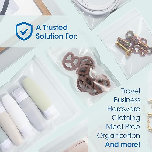 Miniatura 6 de Spartan Industrial - Bolsas de polietileno de plástico transparente con cierre de cremallera de 10 x 12 pulgadas (500 unidades) de 4 mil de grosor,