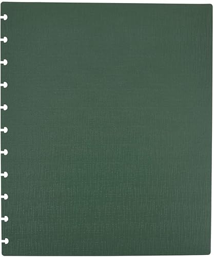 Vista 233 de Talia - Agenda personalizable con aros, (Fireworks Deep Lake, con discos Deep Lake, tamaño mediano (7.5 x 9.75 pulgadas).