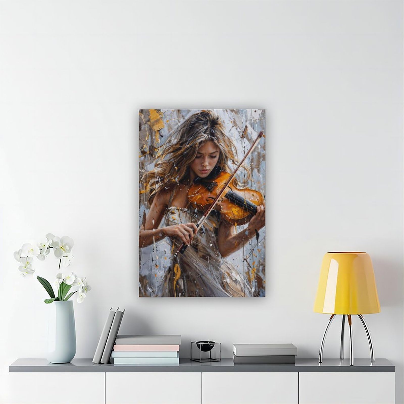 Decorazione da parete musicale (4) poster su tela decorazione per camera da letto paesaggio ufficio camera regalo decorazione 61 cm L x 91,4 cm W