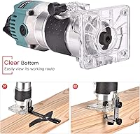 Vista 3 de Herramienta de enrutador de palma de madera compacta, recortadora de mano, carpintería, herramienta de palmming de corte 30000RMIN 800W 110V