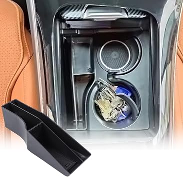 Center Console Organizer Compatible with Mercedes Benz GLC 300 SUV 2023 2024 Car Console Organizer Armrest Tray, Console Storage Box Tray for 2023 2024 GLC Class Accessories Console Storage Box
