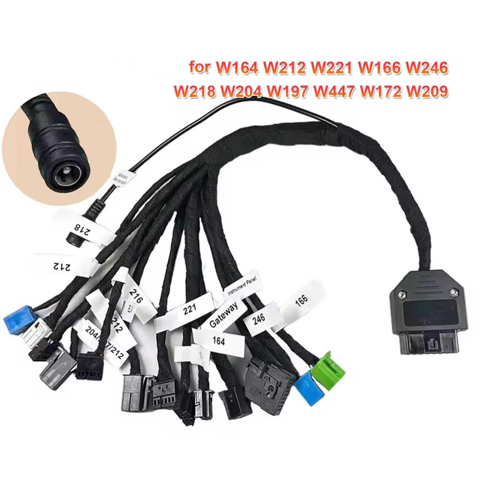 Wielofunkcyjny kabel diagnostyczny zapewnia precyzyjne testy i odczyt kodów błędów dla kabla diagnostycznego W218 W204 W197 W447 W172 W209 W246