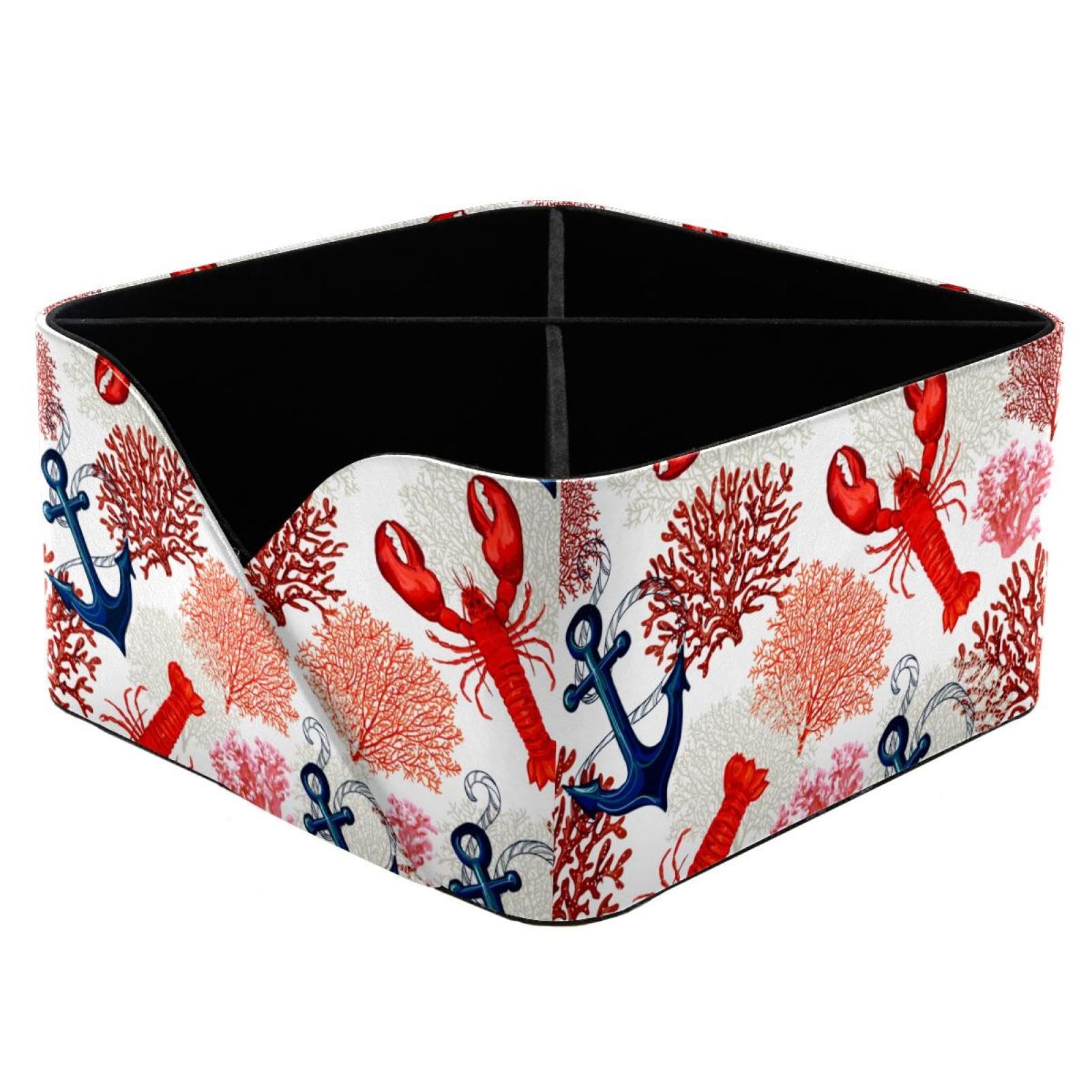 Organiseur de bureau tropical marin avec porte-crayons et rangement