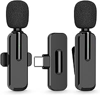 Vista 1 de MAYBESTA Mini micrófono inalámbrico para iPhone 15 - Micrófono Bluetooth Lavalier Android para grabación de video de YouTube, micrófonos de teléfono