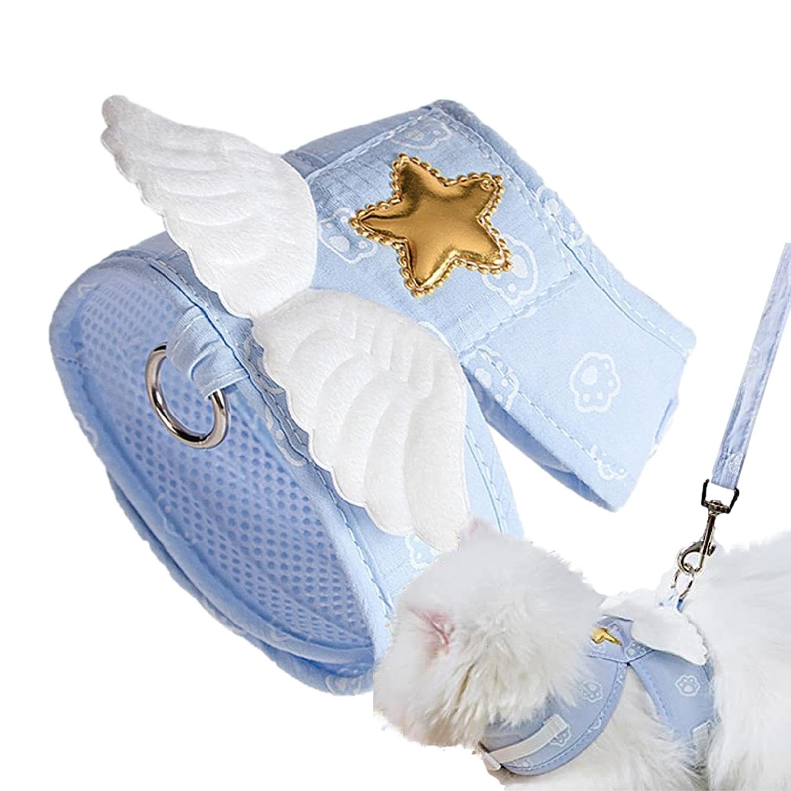 Guinzaglio per gatti – Set di pettorine e lino, gilet regolabile per gatti