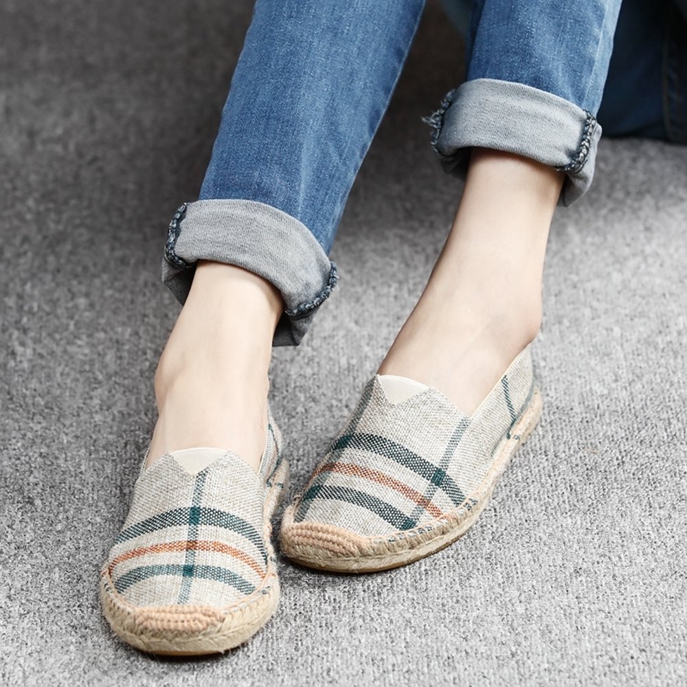 Herren Künstlerische Streifen Casual Espadrilles