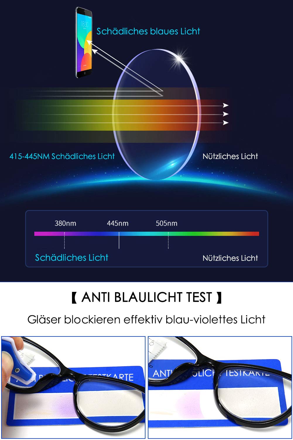 KOOSUFA Damen Gleitsichtbrille Progressive Multifokus Lesebrille Cateye | Intelligente Gleitsicht, Anti-Blaulicht, Katzenaugen, Kunststoff, Hornbrille Lesehilfe, 1,0 1,5 2,0 2,5 3,0 3,5