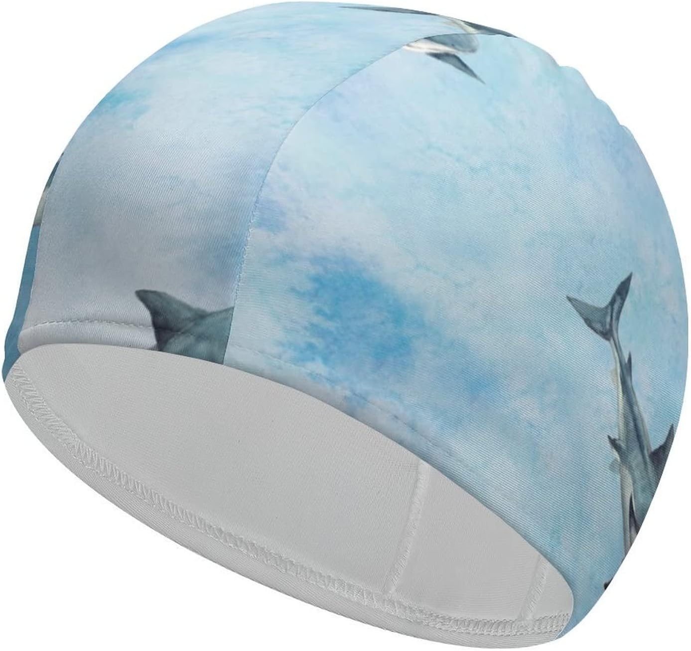 Shark Swim Cap Shark Swimming Hats Shark Lover Adult