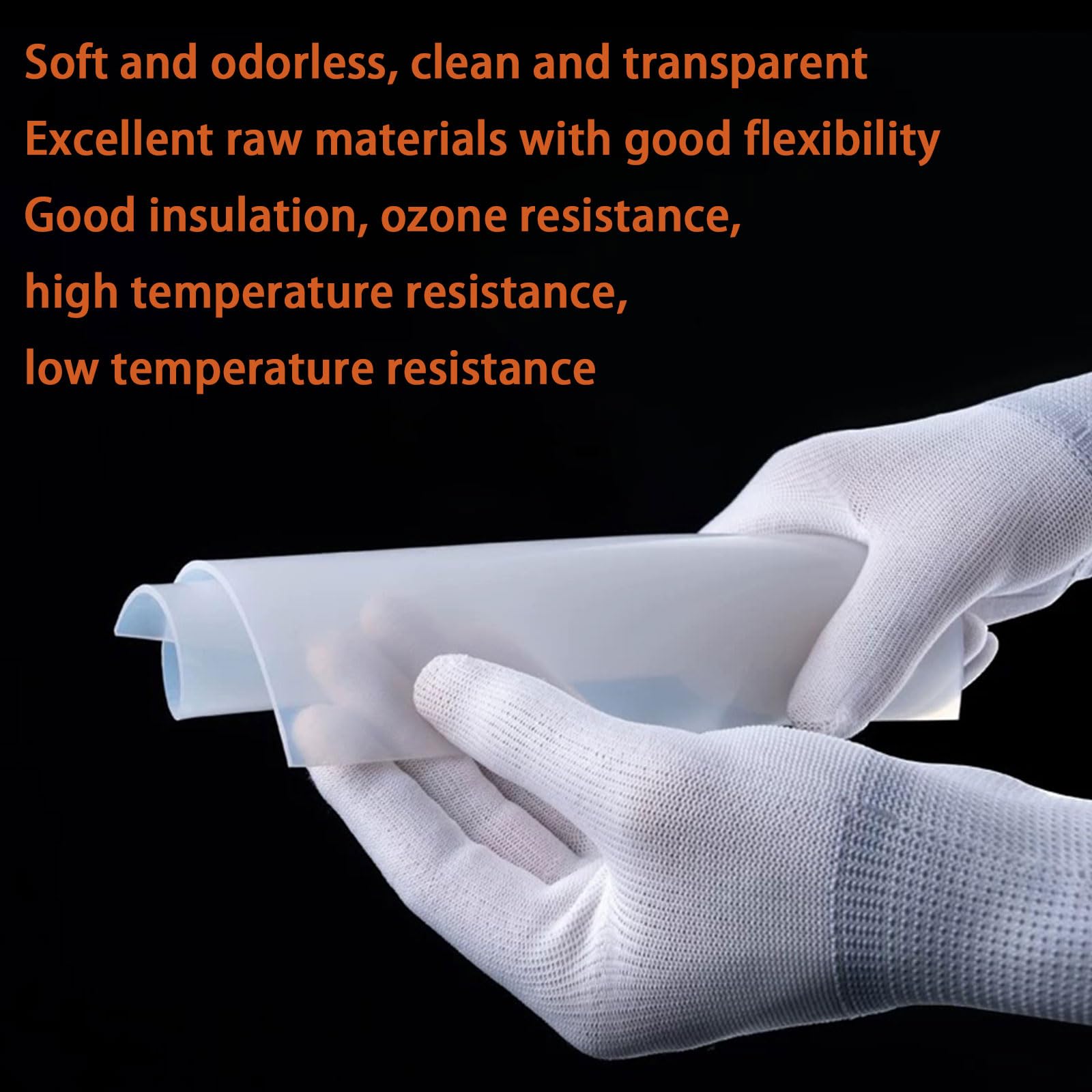 10 Pezzi Foglio in Silicone, Lastra in Gomma Flessibile, Resistente alle Alte Temperature, Impermeabile, Antiscivolo, Grado Alimentare & Industriale, per Guarnizioni e Fai-da-Te,50mm*50mm*4mm