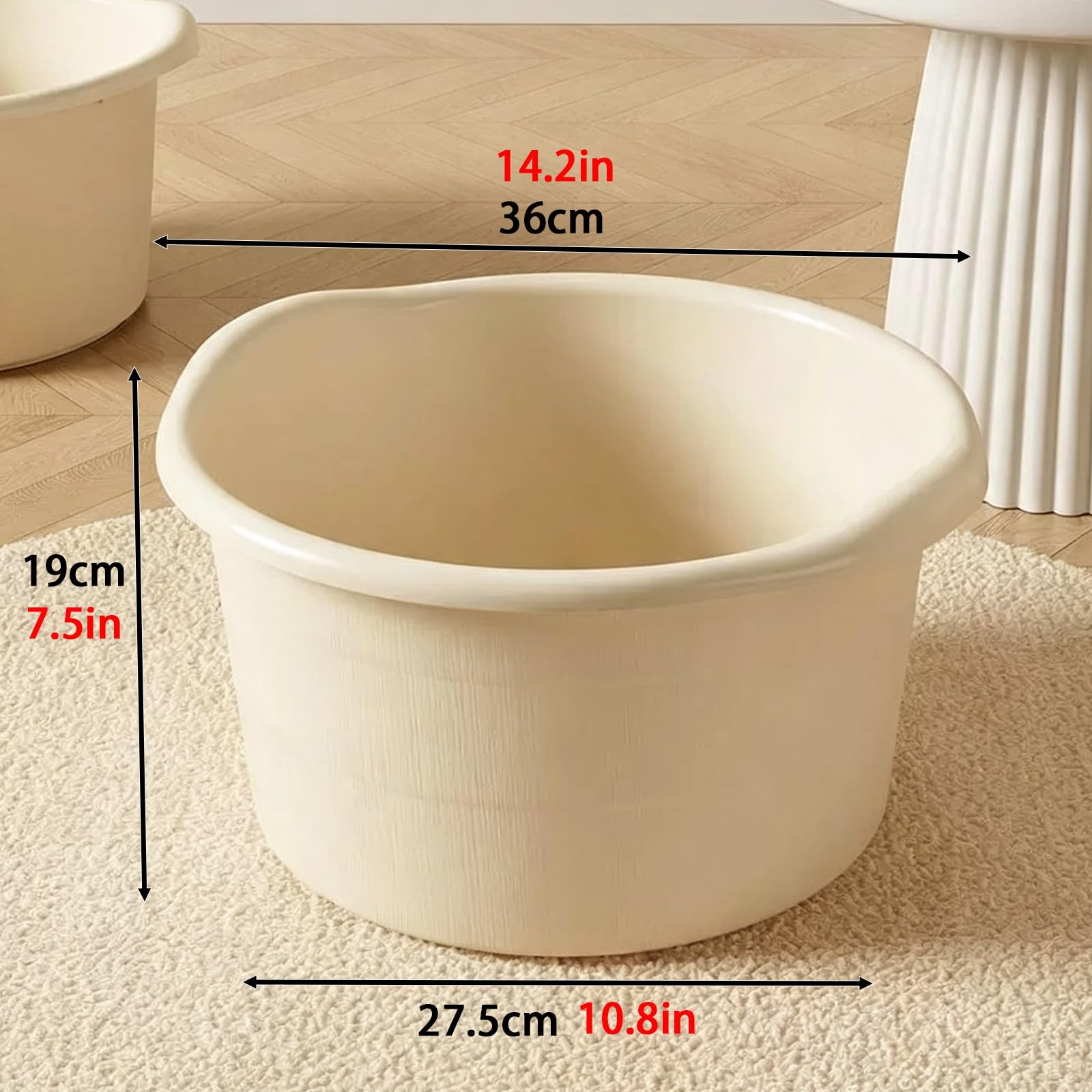 Vasca Idromassaggio I Piedi, Protuberanze Massaggianti Suola Integrate | Corpo Ispessito Resistente All'usura,Design Accentuato L'ammollo Dei Vitelli,Adatto L'uso Domestico(Blue)