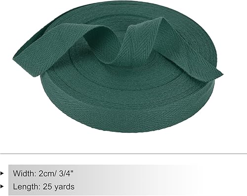 Vista 420 de PATIKIL Cinta de sarga de algodón de 3/4 pulgadas, 10 yardas, cinta de encuadernación al bies, cinta de espiga para costura, envoltura de regalos