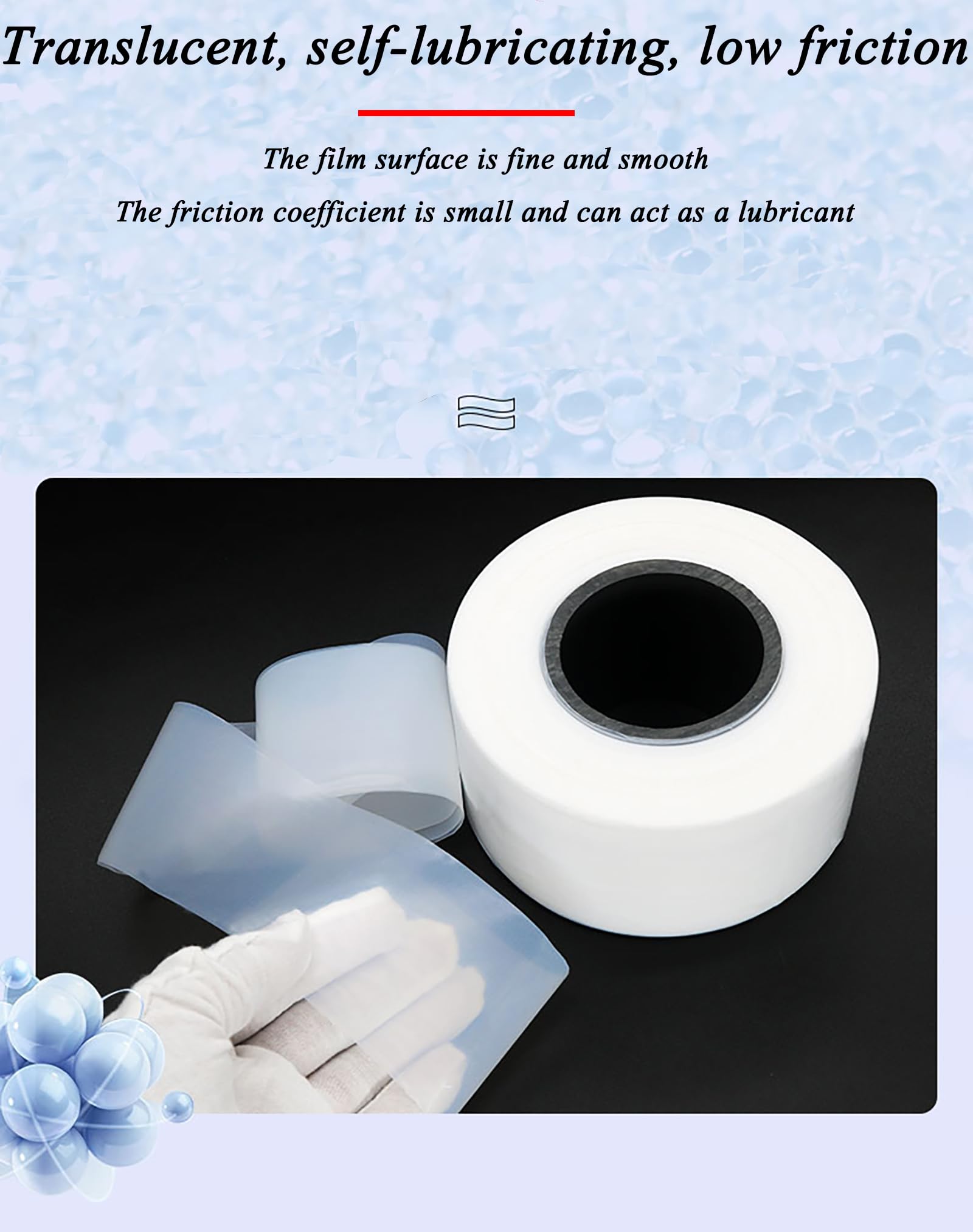 Cinta de teflón (1 kg, 0,1 mm espesor), aislante PTFE diferentes anchos, ideal for sellado industrial y aislamiento eléctrico (100 mm)(50mm)