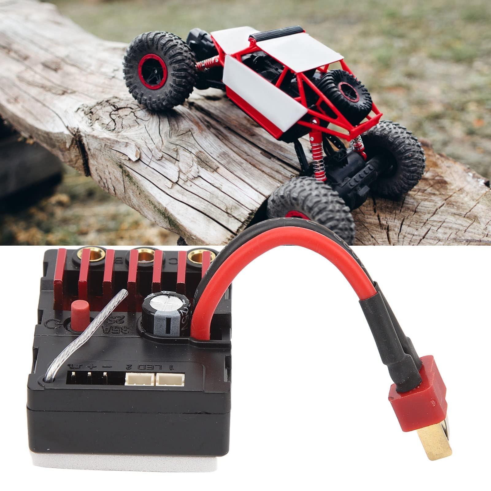 VBESTLIFE RC Integrado sin Escobillas ESC Plástico 35A 2S RC sin Escobillas ESC Controlador de Velocidad Portátil para SCY 16101 16102 16103 16201PRO 1/16 RC Car