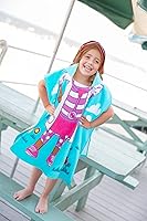 Vista 4 de Jay Franco Disney Doc McStuffins Doc - Poncho con capucha para niños, piscina, playa, toalla de algodón súper suave y absorbente, mide 28 x 28