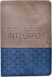 Bíblia de estudo Integrada, NVI, Couro-soft, Azul e Grafite – Uma perspectiva em ordem cronológica das Escrituras