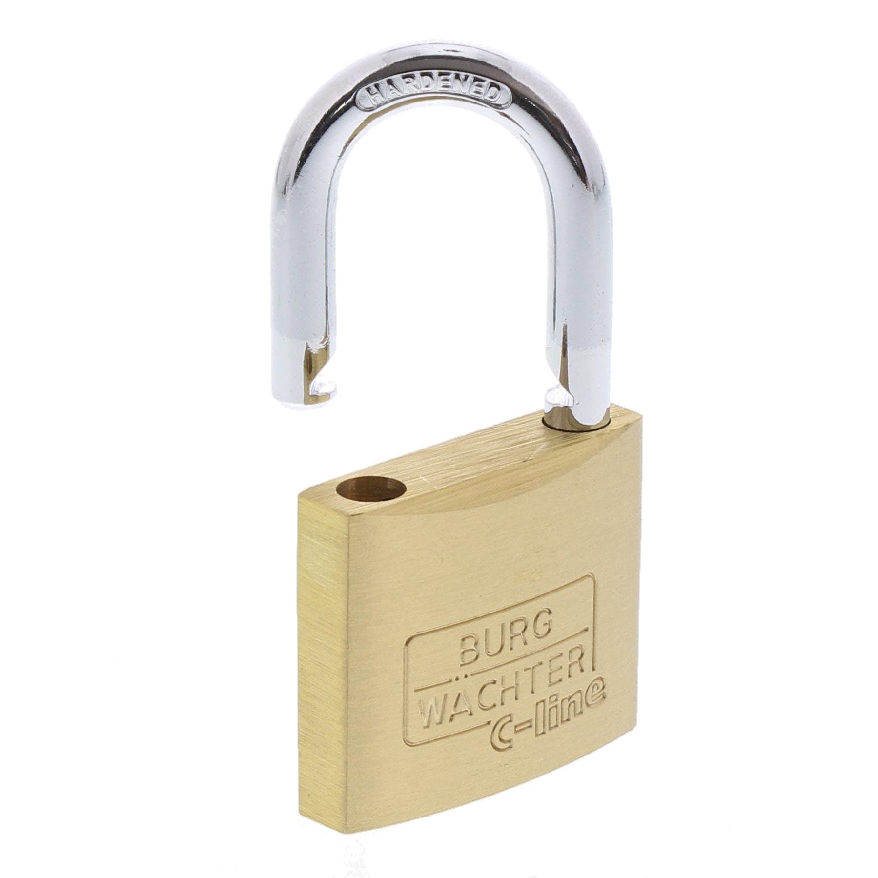 BURG-WÄCHTER, Cadenas à Cylindre, Lot de 4 Cadenas, Quadro 222 40 SB, Laiton Massif