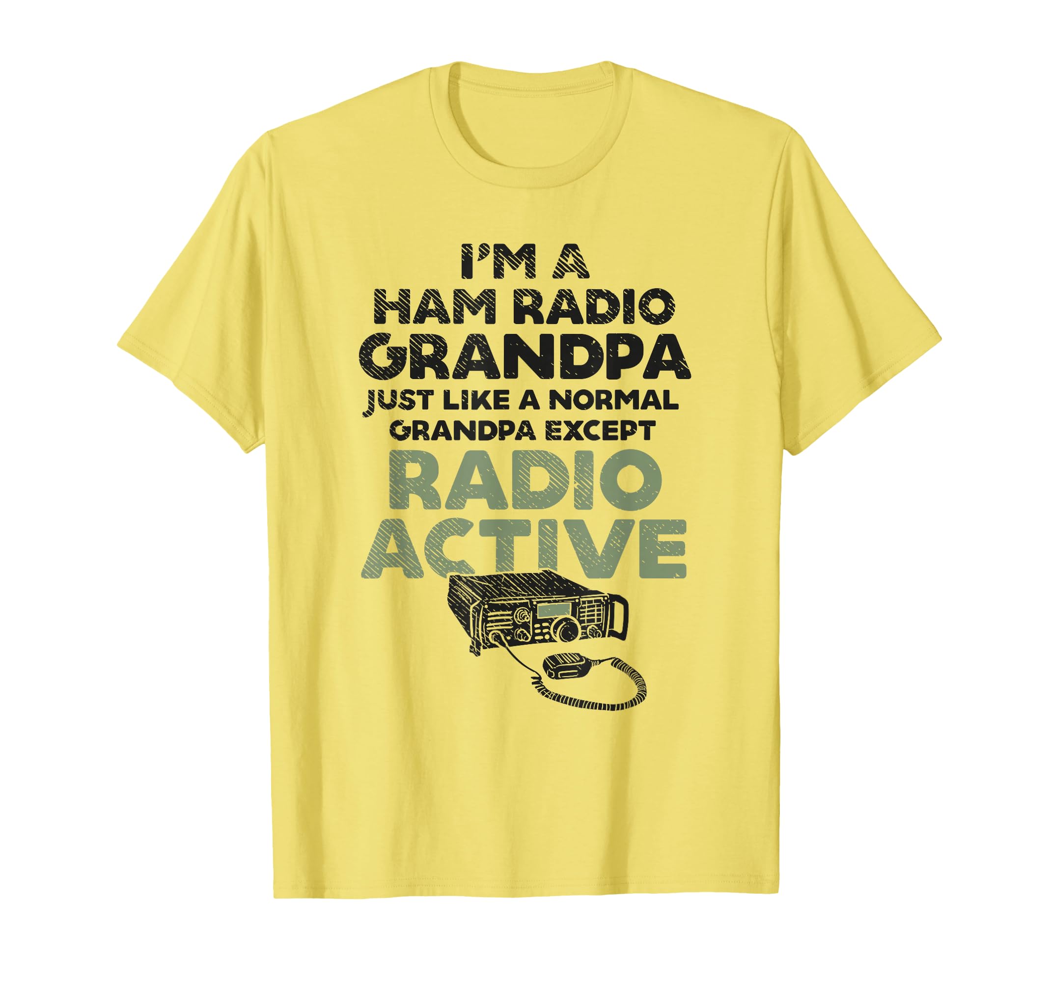 Active Ham Radio Grandpa Grandfather Retirement CB Ham Radio T-Shirt