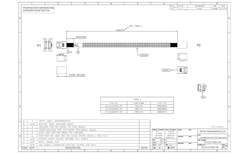Miniatura 8 de 10Gtek SFF-8643 a SFF-8643 12G Mini SAS HD Cable interno con banda lateral, para placa trasera NVMecontrolador RAID, 100 ohmios, recto a recto, 1.0