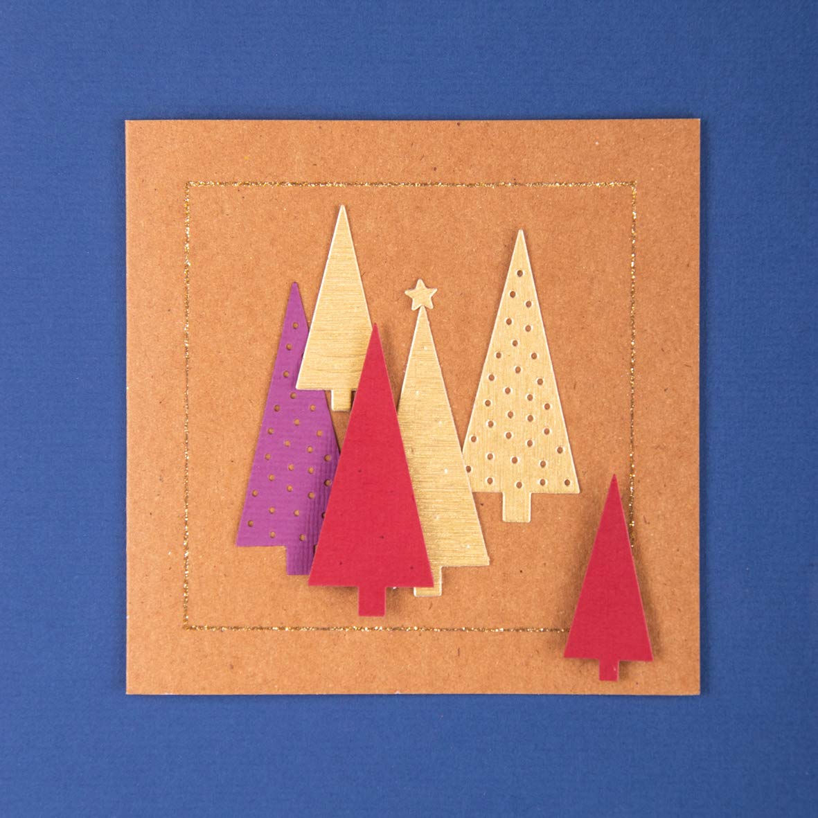 Rayher 50089000 Metal Cutting Dies Xmas Tree, Craft Die for Card Making and Scrapbooking 4-Piece Set, 0.7x0.7cm - 3x6.9cm - Image 4