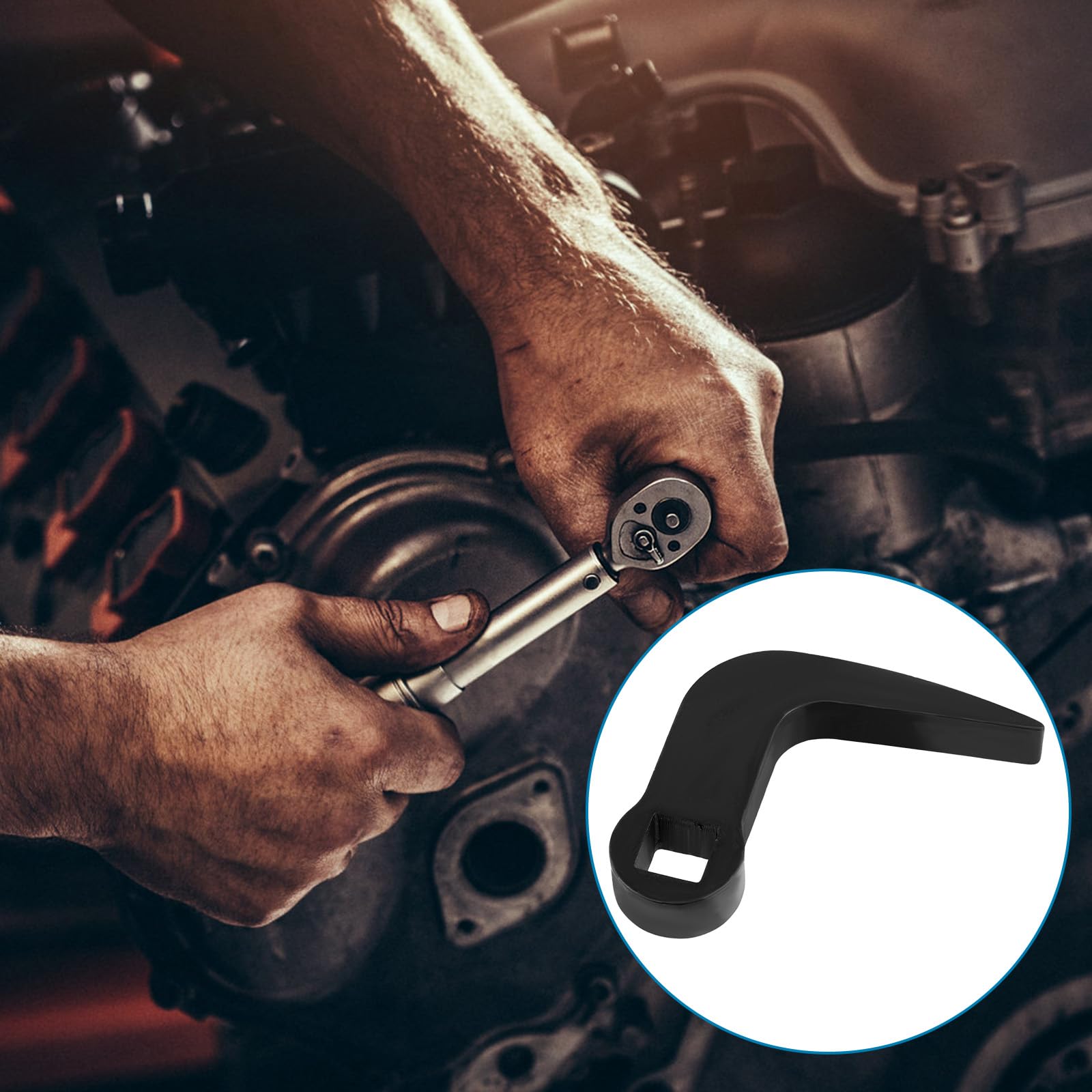 Adattatore per Testa di Leva, a Forma di L Utensile con Testa Adattatrice per Piede di Porco Attacco da 1/2" Strumenti per la Riparazione di Auto con Rimozione di Semiassi per Spazi Ristretti