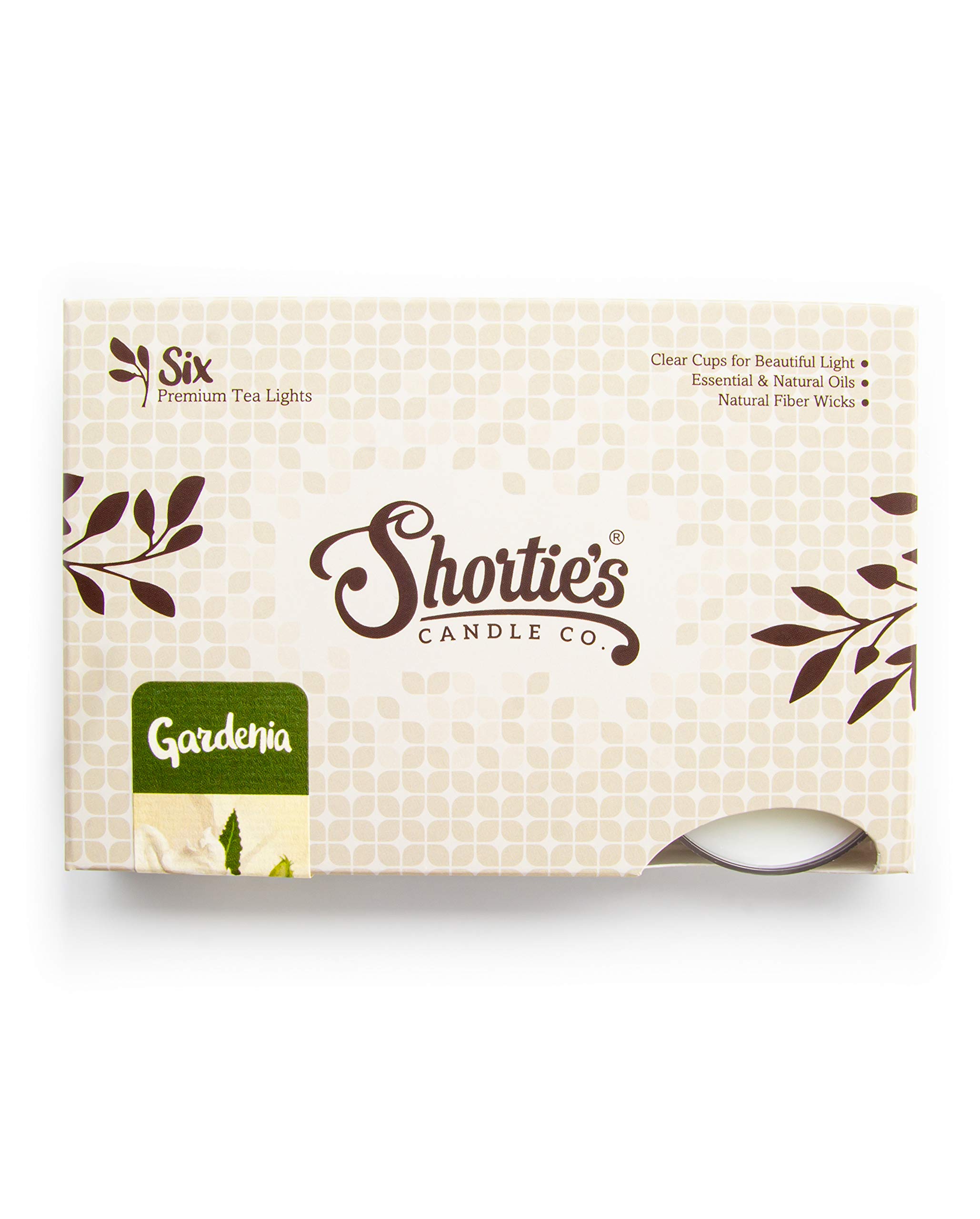 Pure Gardenia Premium Tealight Candles Bulk Pack - Highly Scented with Essential & Natural Oils - 24 White Tea Lights - Beautiful Candlelight - Made in The USA - Flower & Floral Collection