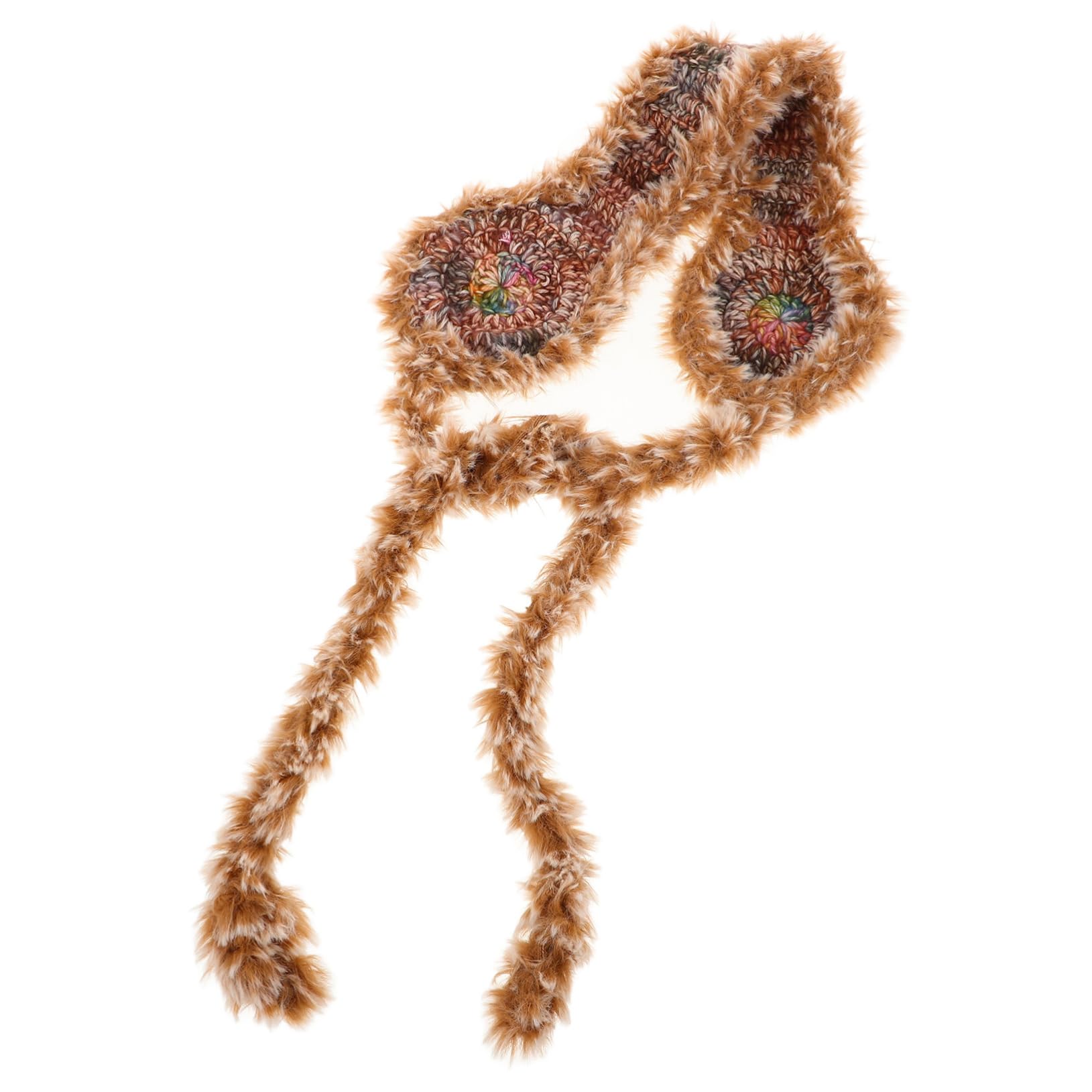 Didiseaon Fluffy Winter Ear Muffs for Women Men Boys and Girls Ear Warmers Gradient Knit Soft Polyester for Cold Climate