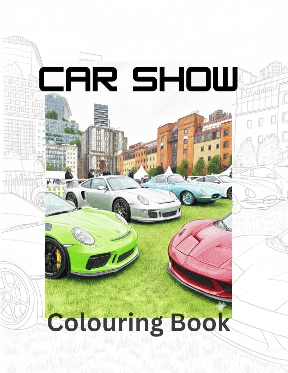 Car Show Colouring Book